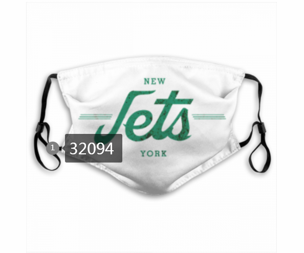 NFL 2020 New York Jets #76 Dust mask with filter